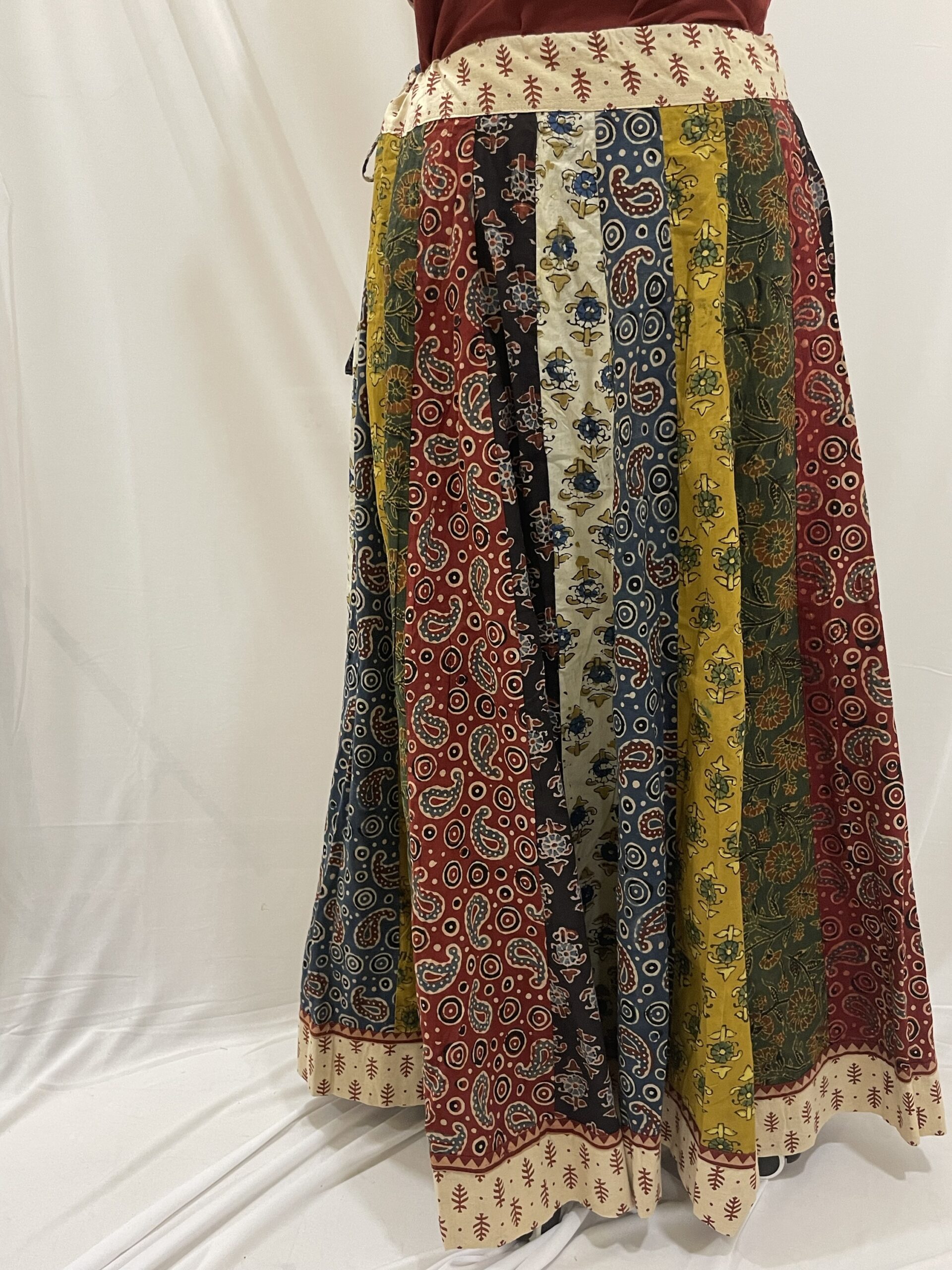 Ajrakh Print Long Kali Skirts – Shyamashop